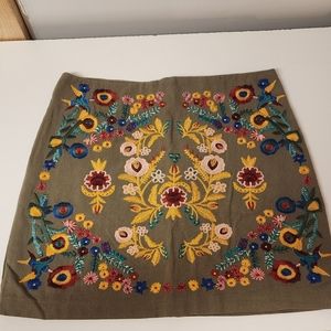 Alter'd State Embroidered Mini Skirt